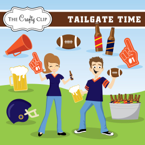 Tailgate Party C vector art .