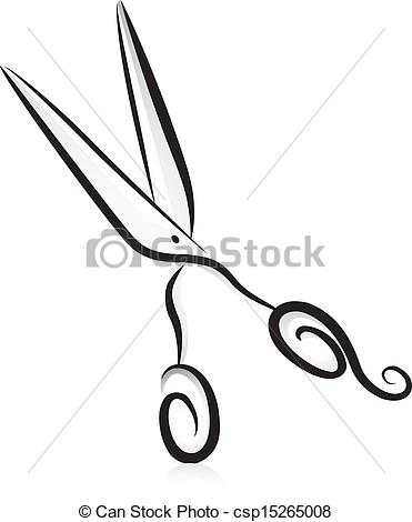 Vintage hair scissors clipart