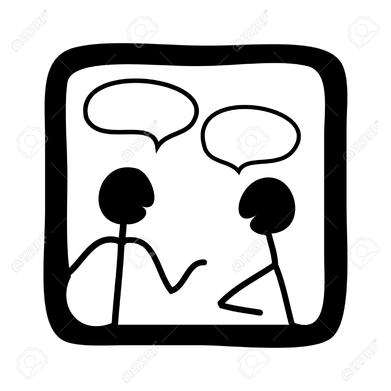 Talking Clipart Stock Photo, Picture And Royalty Free Image. Image .