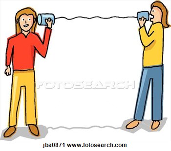 Talking On The Phone Clipart  - Clip Art People Talking