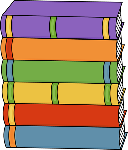 Tall Stack of Books - Book Clip Art