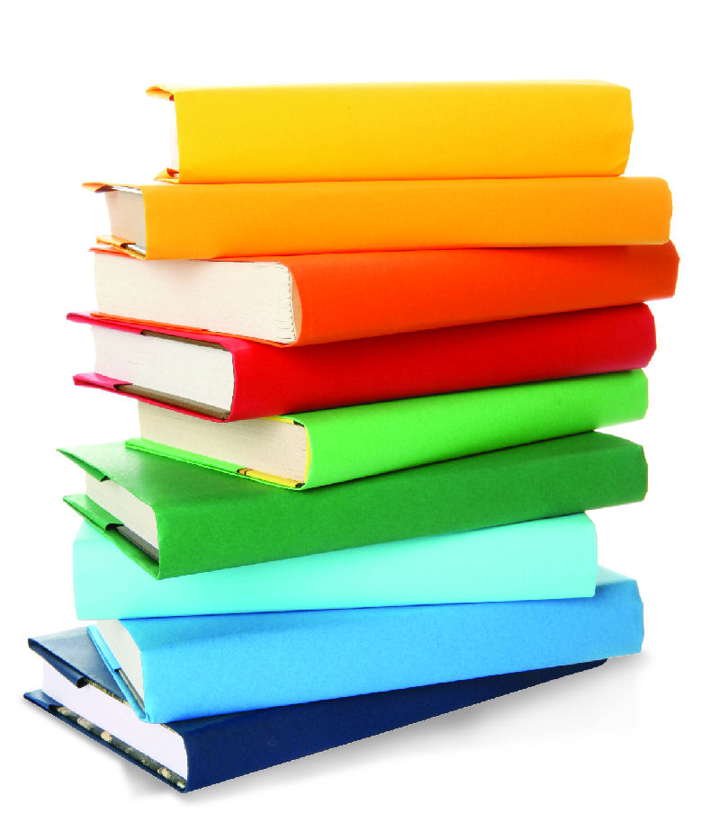 Tall Stack Of Books Clipart F - Stacked Books Clipart