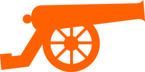 Tangerine Cannon Clip Art