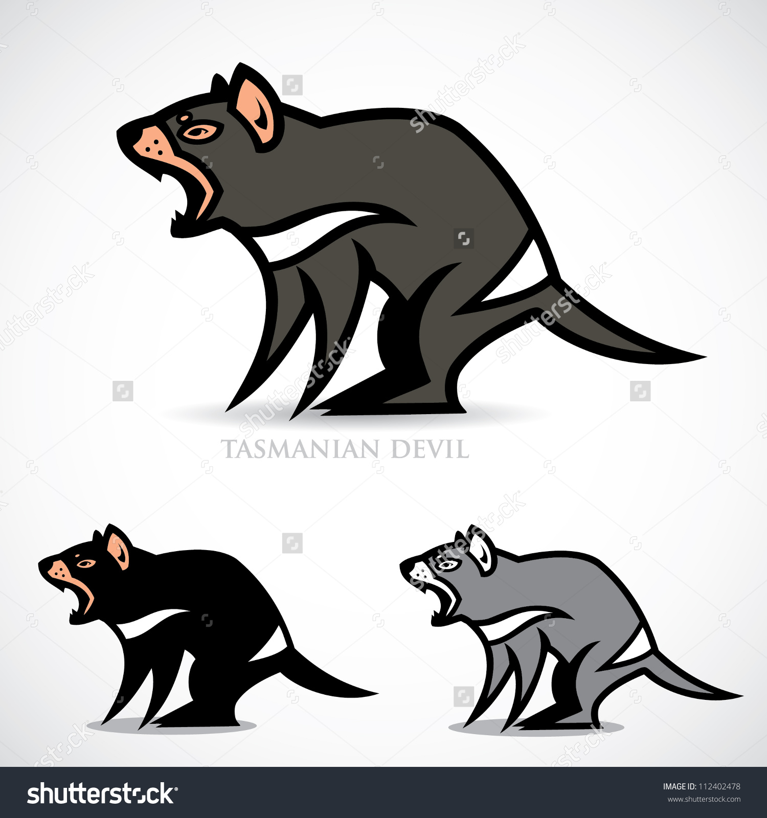 Tasmanian devil - vector illu - Tasmanian Devil Clipart
