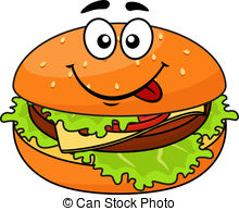 ... Tasty meaty cheeseburger on a sesame bun ...