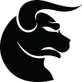 Taurus zodiac horoscope astrology sign · Black Taurus Zodiac Star Sign