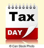 ... Tax Day Indicates Irs Reminder And Planner - Tax Day.