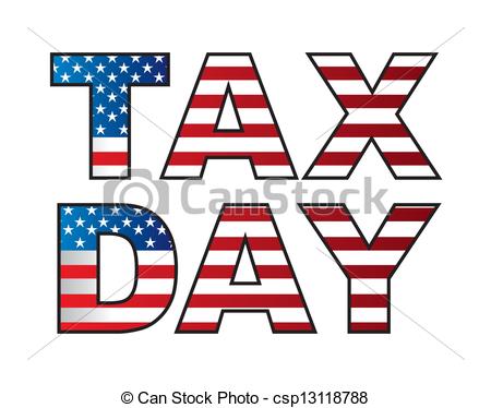 tax vector - tax day .