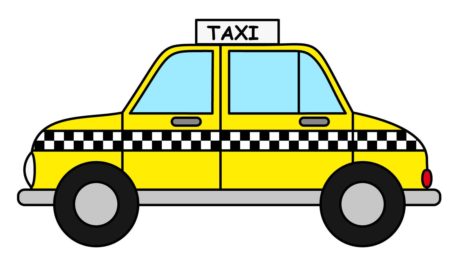 Taxi Clipart Image: Cartoon t