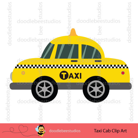 New York Taxi Cab Clipart, NY - Taxi Cab Clipart