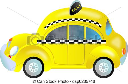 Cab clipart: cartoon taxi cab