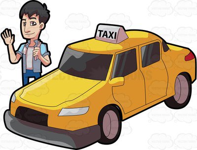 . ClipartLook.com A friendly looking taxi driver