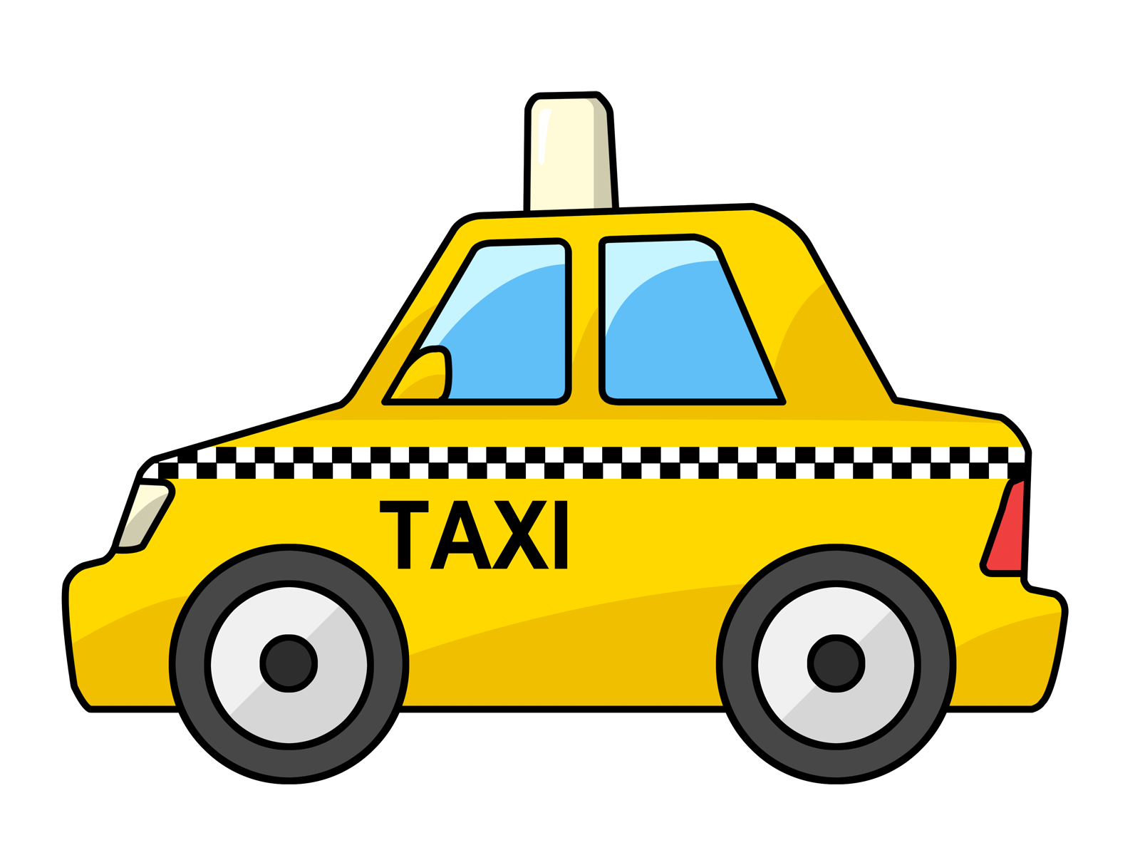 A friendly female taxi driver