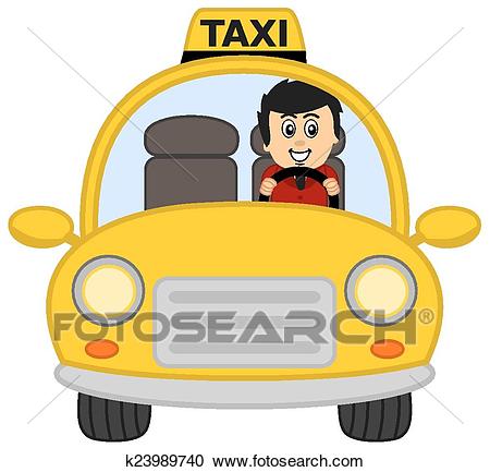 Clipart - taxi driver. Fotosearch - Search Clip Art, Illustration Murals,  Drawings and