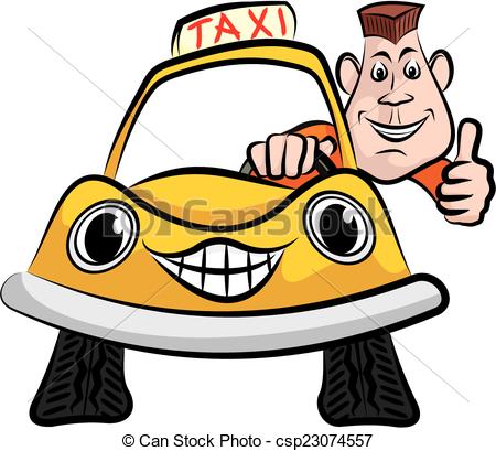 happy taxi driver - csp23074557