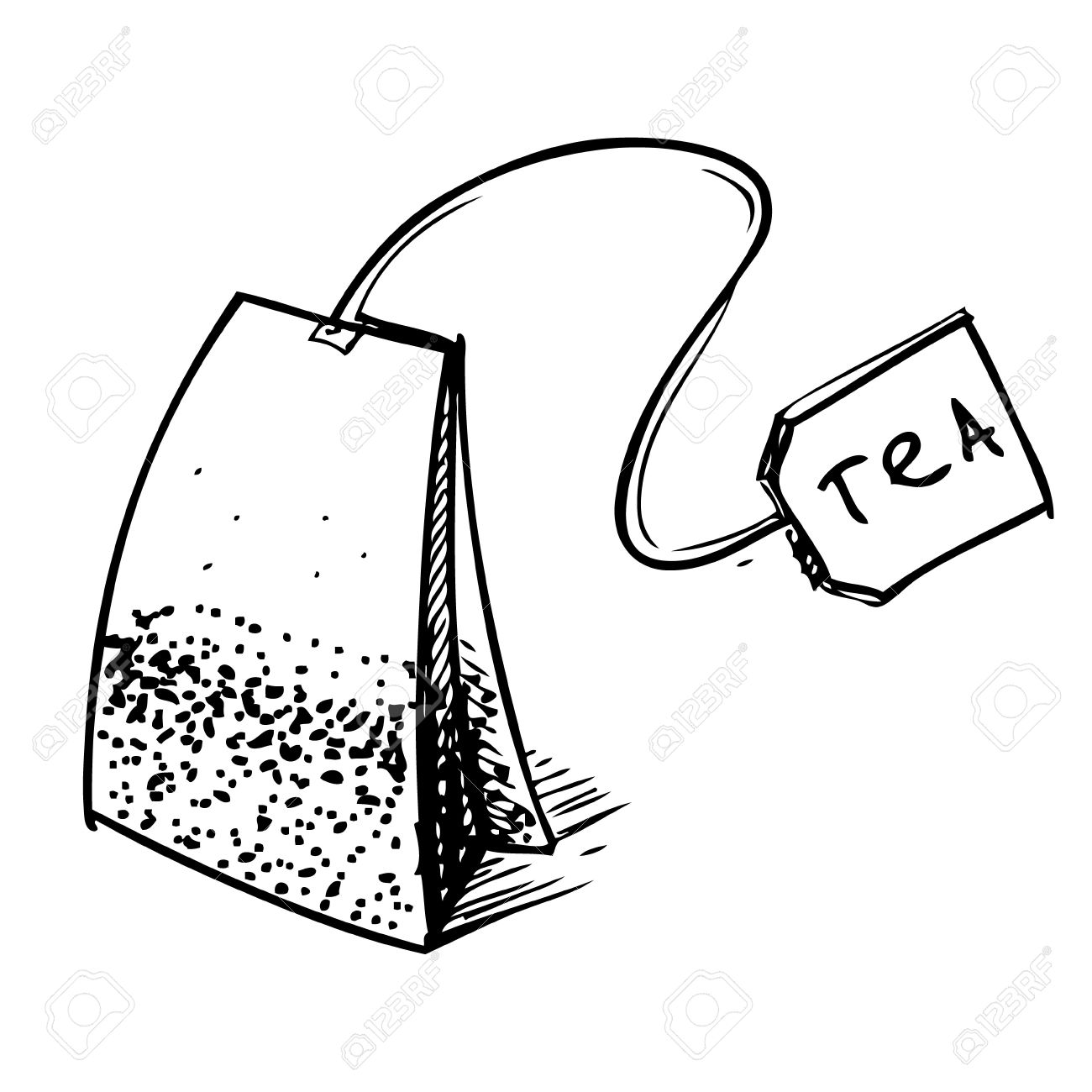 Clipart Picture Of A Tea Bag