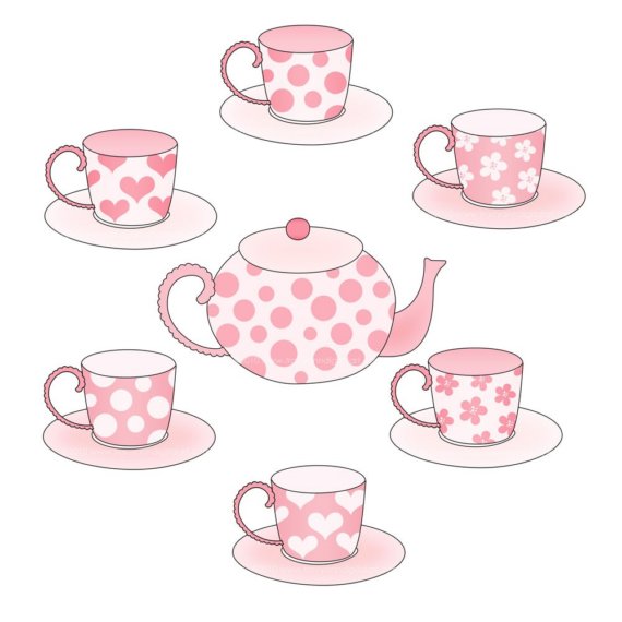 set of tea time icon - csp155
