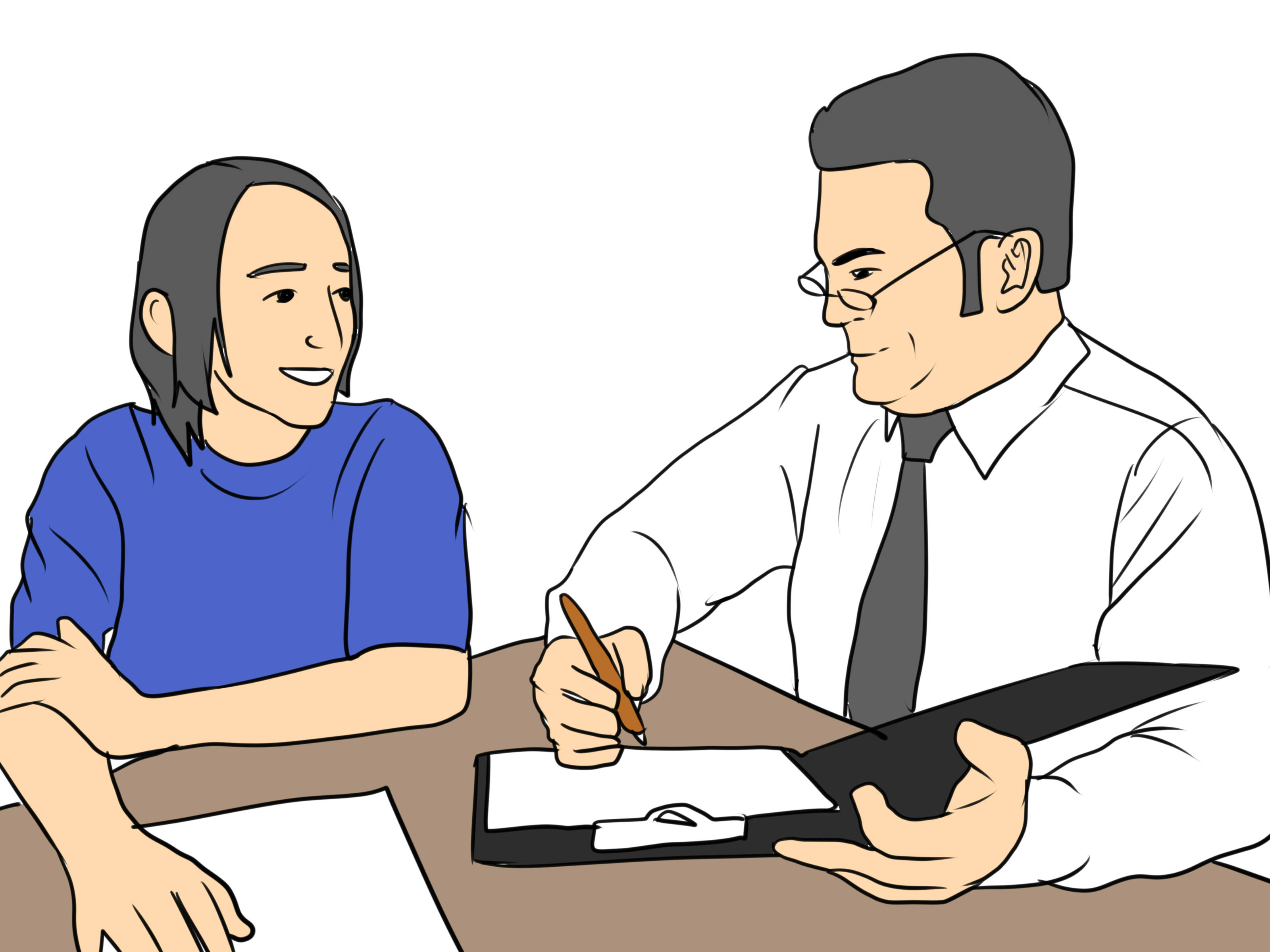 Teacher And Student Talking C - Teacher And Student Clipart