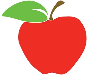 Teacher apple clipart 4 .