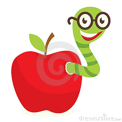 Teacher Apple Worm Apple Worm - Apple With Worm Clip Art