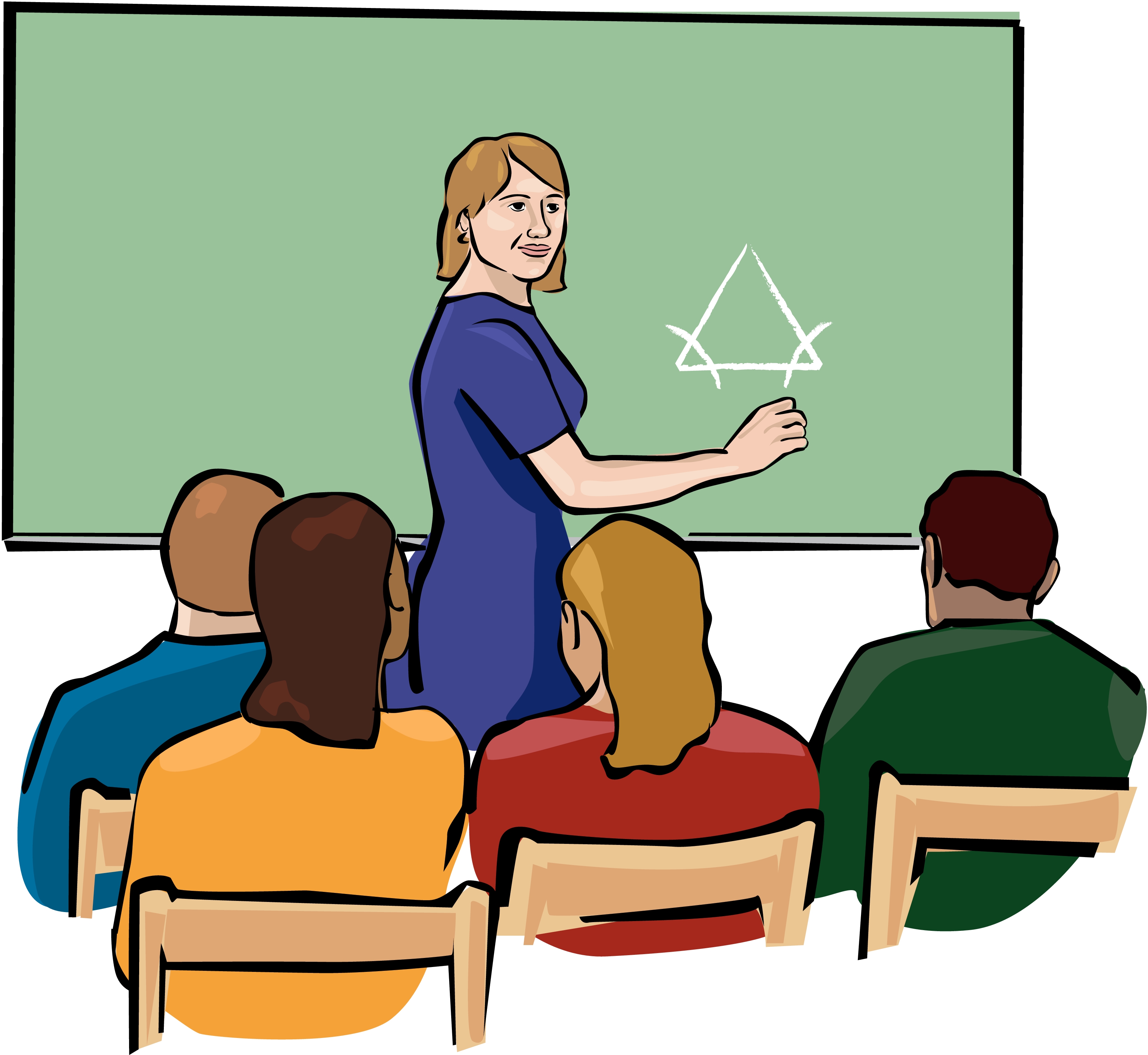 Teacher teaching clipart - Cl