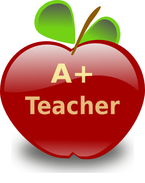 Teacher Apple Clip Art