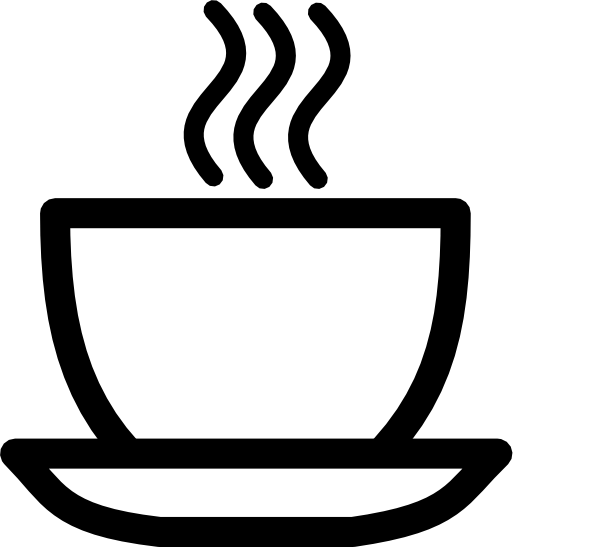 teacup clipart black and white