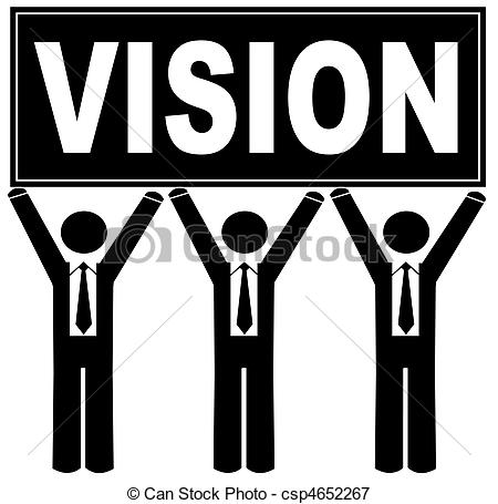 team vision - group of men holding sign up that says vision... ...