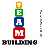 ... Teambuilding logo on whit - Team Building Clip Art