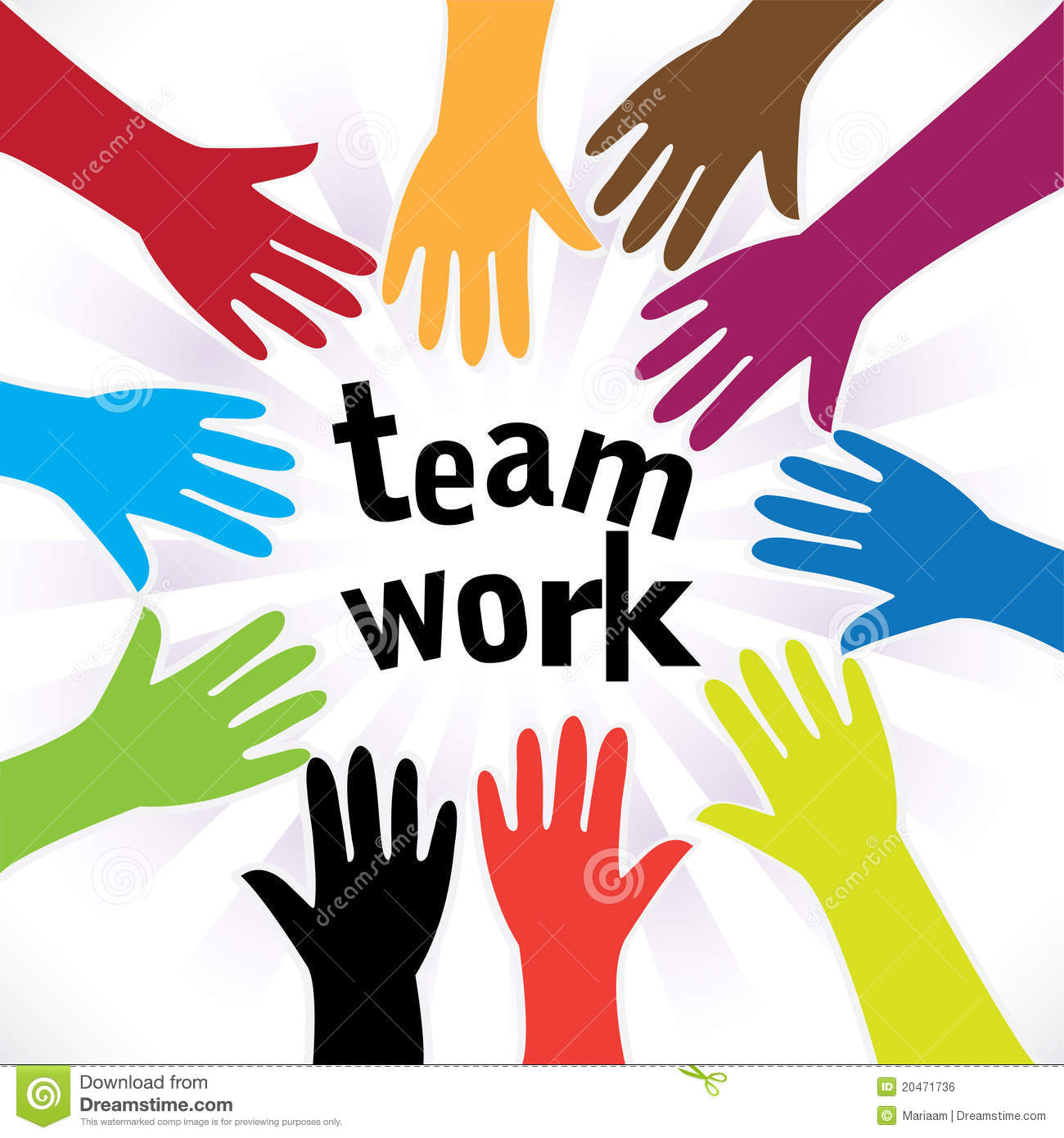 Teamwork diversity Royalty Free Stock Image