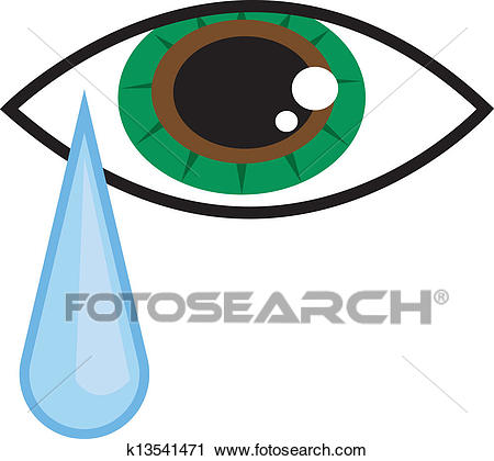 Clipart - Eye Tear . Fotosearch - Search Clip Art, Illustration Murals,  Drawings and