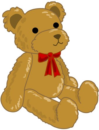 Teddy bear outline clipart fr
