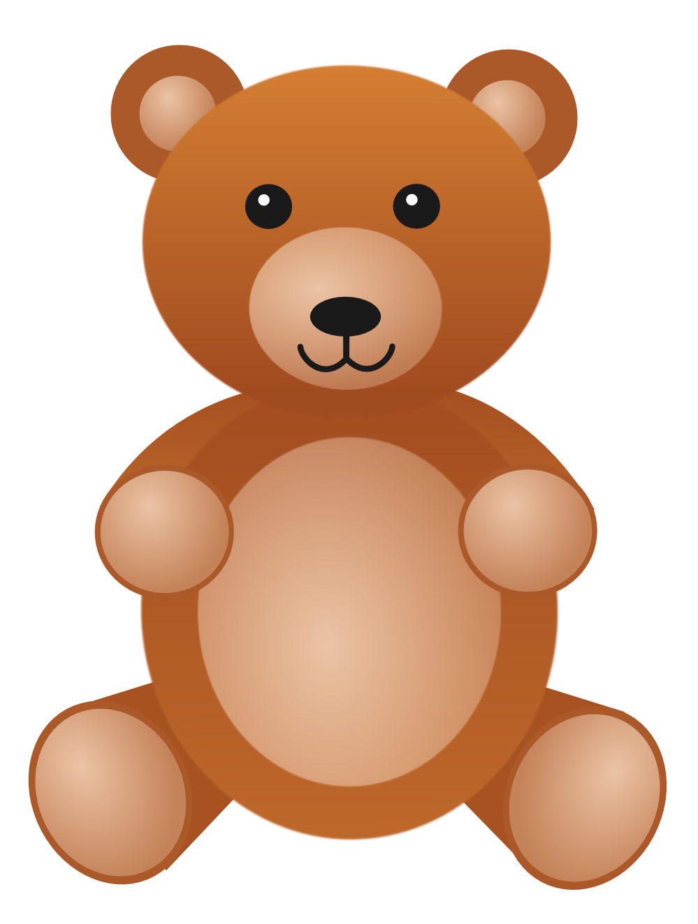 Teddy Bear Clip Art #12121 - Cute Bear Clipart