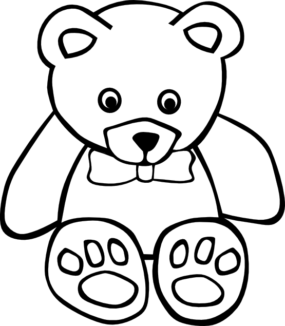 Teddy Bear Clipart Black And White | Clipart library - Free Clipart