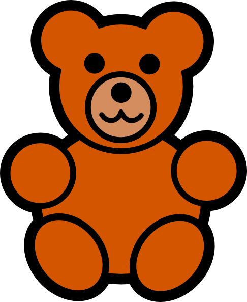 Teddy bear outline clipart free clipart images 3