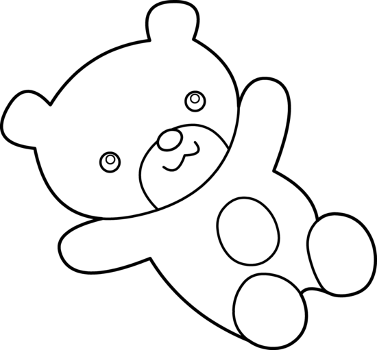 Teddy bear pic black and white teddy clip art clipartcow