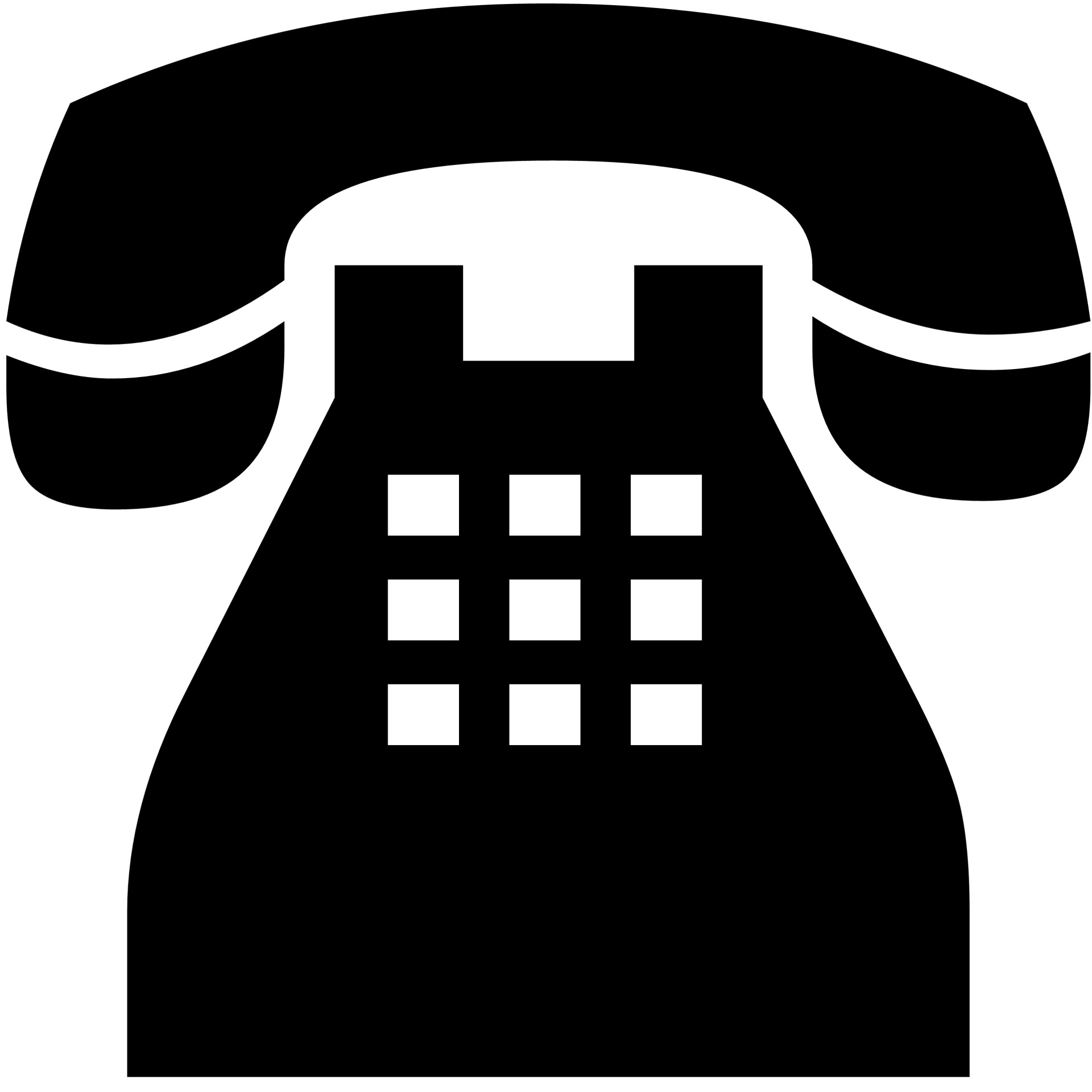 Telephone clipart silhouette #10
