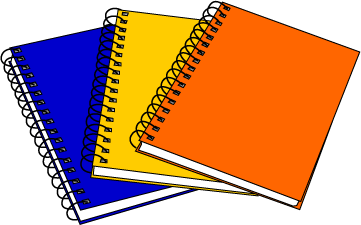 clipart notebook