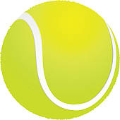 Tennis ball clipart black and