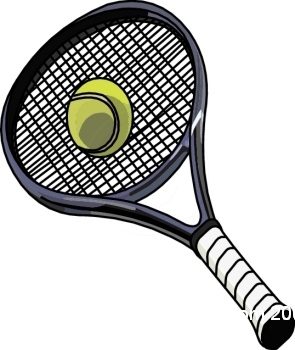 Tennis ball and racket clip art free clipart images