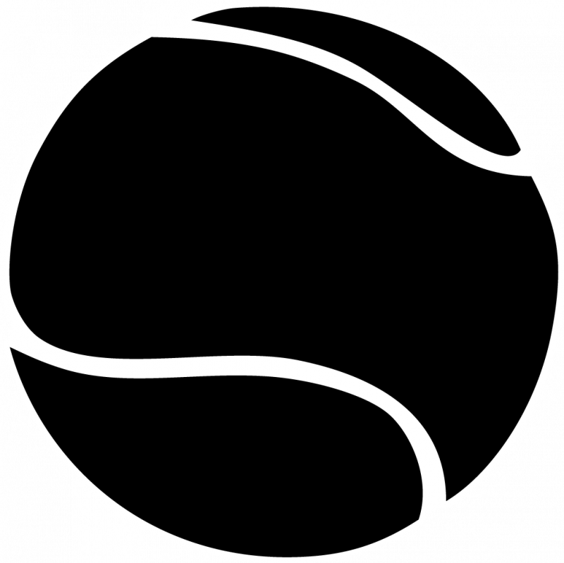 Tennis ball clipart black and - Tennis Ball Clip Art
