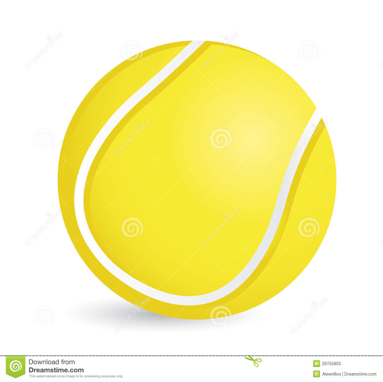 tennis ball clipart