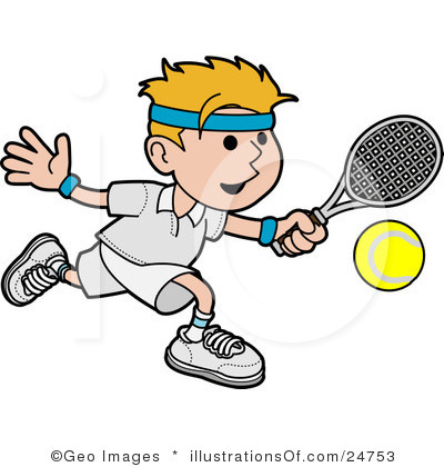 Playing Tennis Clipart