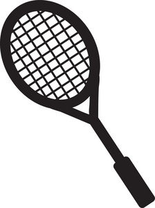crossed tennis racket clipart