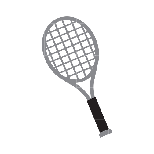 Tennis racket black and white - Clipart Tennis Racket