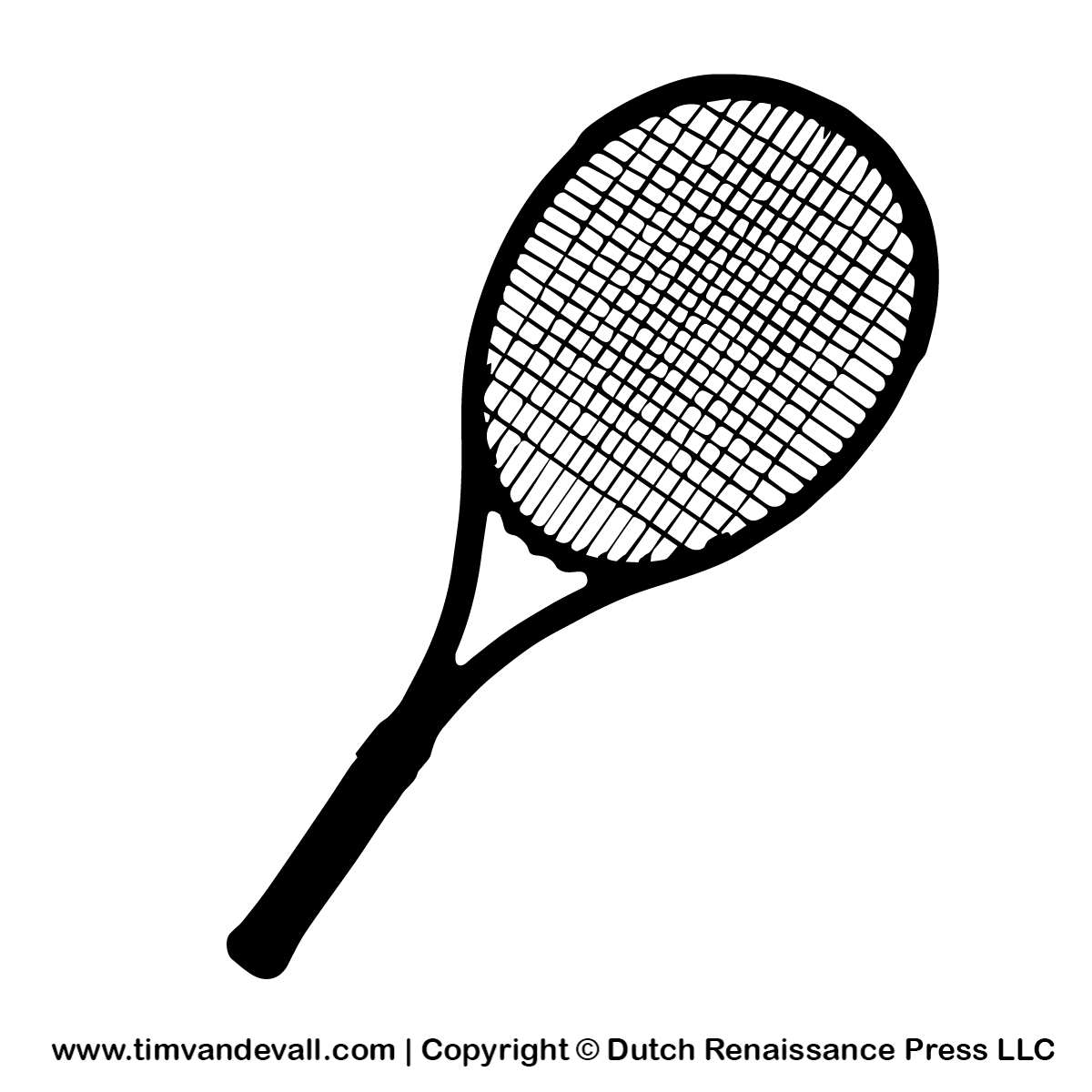 Tennis Racket clip art .