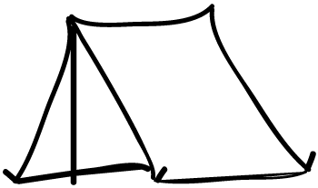 Tent camping clipart kid