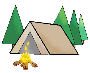 clip art camping outline | ..