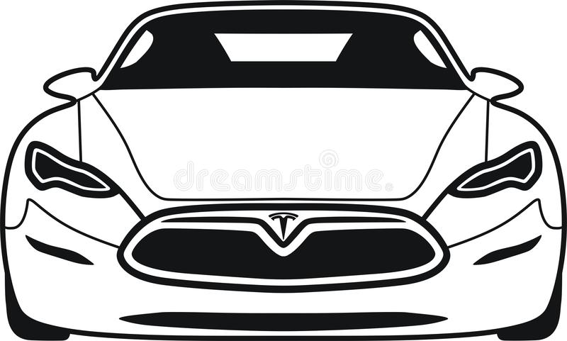 Download Model s Tesla stock vector. Illustration of industry - 86731408