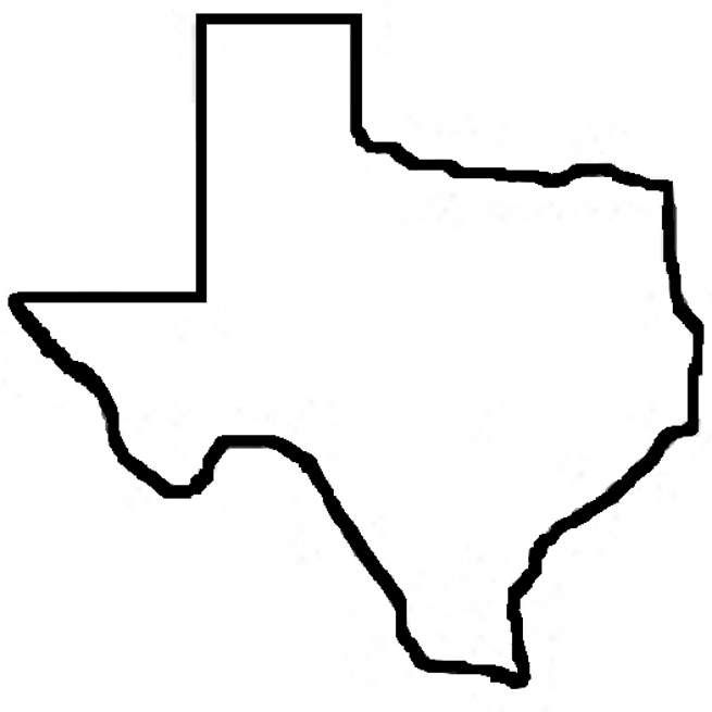 texas outline clipart